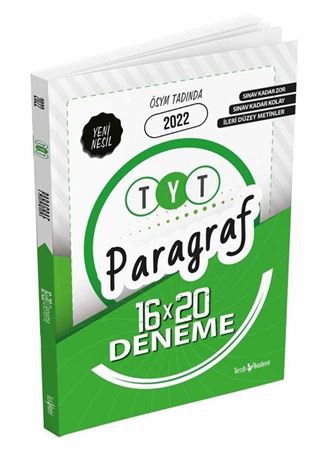 2022 TYT Paragraf 16x20 Deneme