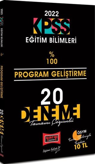 2022 KPSS Eğitim Bilimleri Program Geliştirme Tamamı Çözümlü 20 Deneme