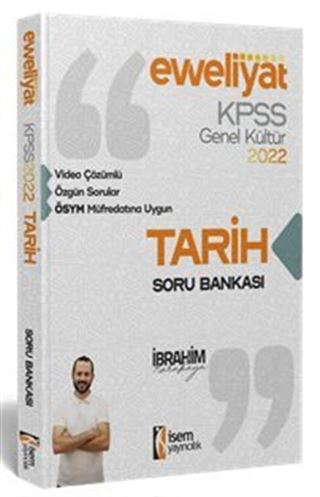 2022 KPSS Evveliyat Lisans Genel Kültür Tarih Video Çözümlü Soru Bankası