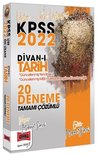2022 KPSS Lise Ön Lisans Divanı Tarih Tamamı Çözümlü 20 Deneme