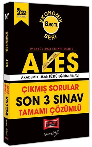 2022 ALES Ekonomik Seri Tamamı Çözümlü Son 3 Sınav Çıkmış Sorular