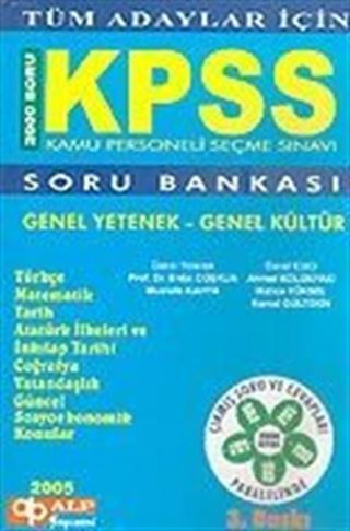 Tüm Adaylar İçin KPSS Soru Bankası Genel Yetenek-Genel Kültür