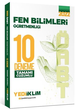 2022 ÖABT Fen Bilimleri Öğretmenliği Tamamı Çözümlü 10 Deneme
