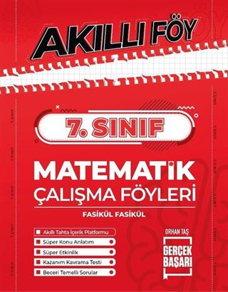 7. Sınıf Akıllı Föy Matematik Çalışma Föyleri Fasikül Fasikül