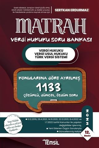 Matrah Vergi Hukuku Soru Bankası