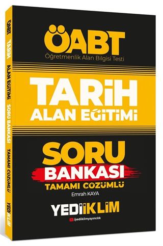2022 ÖABT Tarih Alan Eğitimi Tamamı Çözümlü Soru Bankası