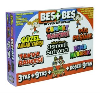 Cennet Bahçesi - Masa Üstü Oyun Seti (Beş+Beş 10 Oyun Bir Arada)