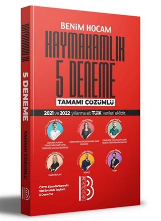 Kaymakamlık Tamamı Çözümlü 5 Deneme Sınavı