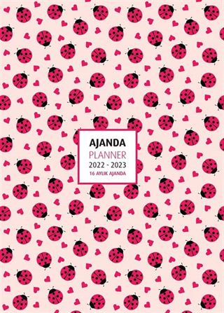 2022-2023 16 Aylık Ajanda Ladybugs