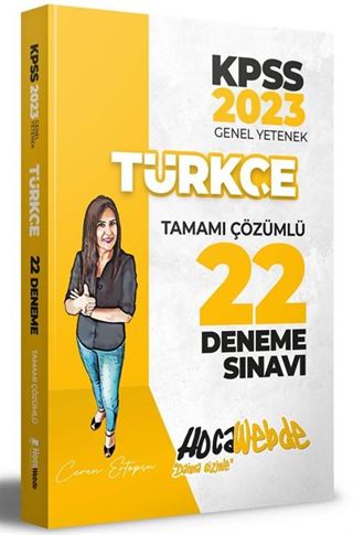 2023 KPSS Türkçe Tamamı Çözümlü 22 Deneme