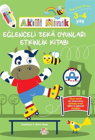 Akıllı Minik Eğlenceli Zeka Oyunları Etkinlik Kitabı (3-4 Yaş)