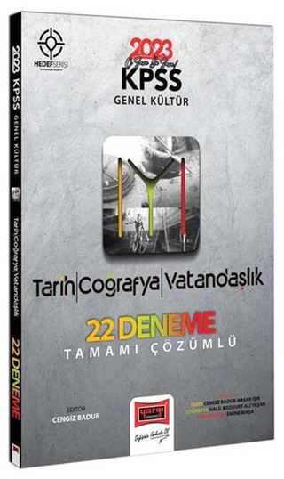 2023 KPSS Hedef Serisi IYI Genel Kültür (Tarih-Coğrafya-Vatandaşlık) Tamamı Çözümlü 22 Deneme Sınavı