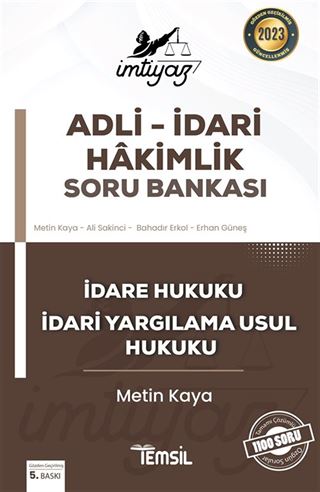 İmtiyaz Adli - İdari Hakimlik Soru Bankası İdare Hukuku Ve İdari Yargilama Usul Hukuku
