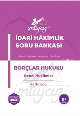 İmtiyaz İdari Hakimlik Soru Bankası Borçlar Hukuku