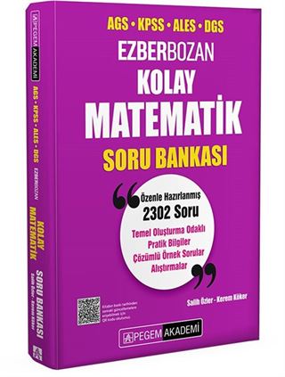 KPSS ALES DGS Kolay Matematik Soru Bankası
