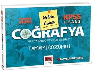 2023 KPSS Lisans Pratik Tablo ve Şemalarla Akılda Kalan Coğrafya Tamamı Çözümlü 5 Deneme İlaveli