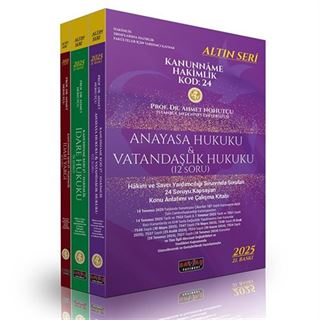 Kanunnme Hakimlik KOD:24 Konu Anlatımı 2025 (3 Kitap)