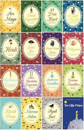 Çocuk Klasikleri 16 Kitap Set (8 Yaş ve Üzeri)