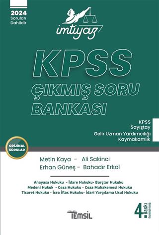 İmtiyaz KPSS Çıkmış Soru Bankası