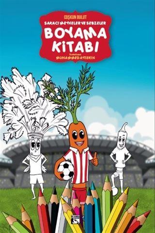 Şakacı Meyveler ve Sebzeler Boyama Kitabı