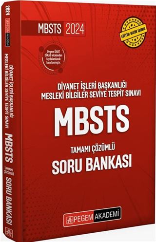 2024 Diyanet İşleri Başkanlığı Mesleki Bilgiler Seviye Tespit Sınavı MBSTS Tamamı Çözümlü Soru Bankası