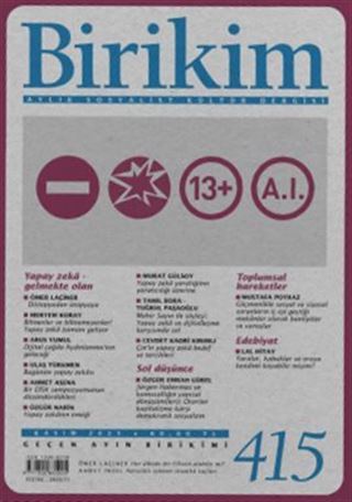 Birikim Dergisi Sayı:415 Kasım 2023
