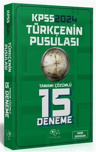 2024 KPSS Türkçenin Pusulası Tamamı Çözümlü 15 Deneme