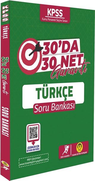 2024 KPSS Türkçe 30'da 30 Net Soru Bankası