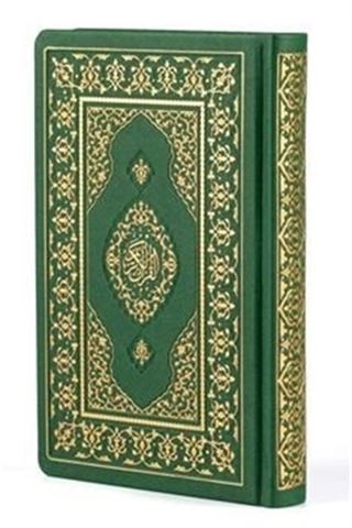 Kur'an-ı Kerim Mühürlü, Küçük Boy Yaldızlı Termo Cilt (Yeşil Renk-1453)