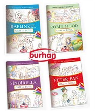 Masalları Boyuyorum Seti (4 Kitap)