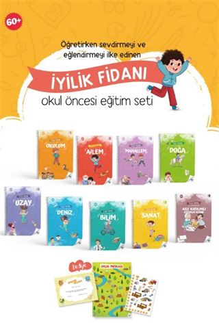 İyilik Fidanı Okul Öncesi Eğitim Seti (9 Kitap)