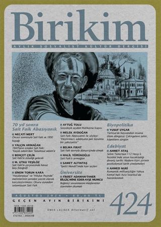 Birikim Dergisi Sayı:424 Ağustos 2024