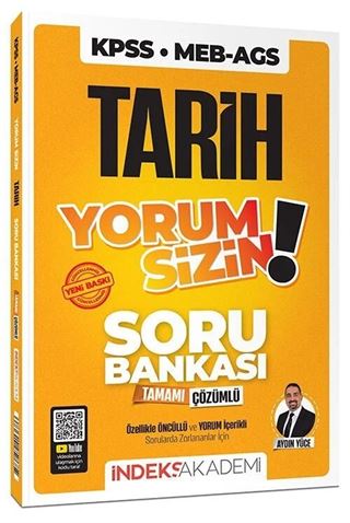 KPSS MEB-AGS Tarih Yorum Sizin Soru Bankası Çözümlü