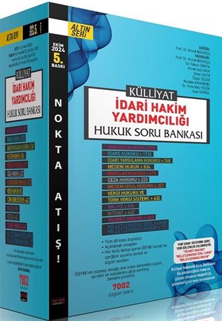 Külliyat İdari Hakim Yardımcılığı Hukuk Soru Bankası