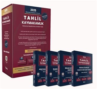 Tahlil Kaymakamlık Sınavına Hazırlık Konu Anlatım Seti
