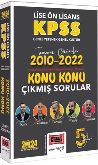 2010-2022 Tamamı Çözümlü Konu Konu Çıkmış Sorular