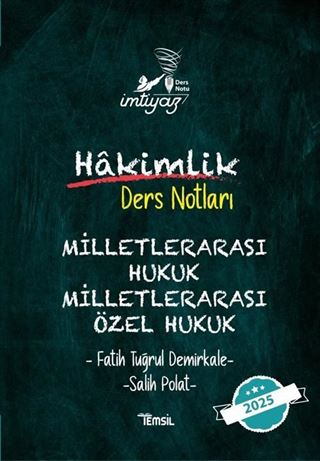 İmtiyaz Milletlerarası Hukuk Milletlerarası Özel Hukuk Hakimlik Ders Notları