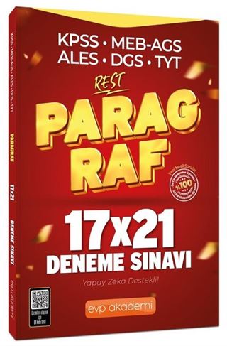 KPSS MEB-AGS ALES DGS TYT Paragraf REST 17x21 Deneme Çözümlü