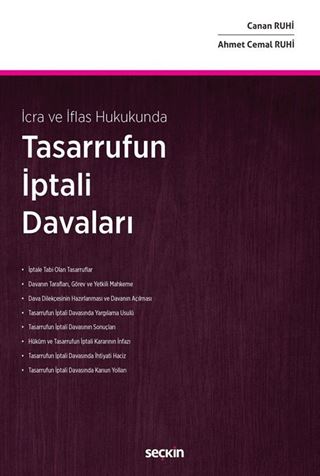 İcra ve İflas Hukukunda - Tasarrufun İptali Davaları