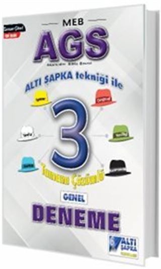MEB-AGS Altışapka Tekniği ile 3 Tamamı Çözümlü Deneme