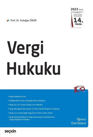 Vergi Hukuku - Öğrenci Özel Baskısı