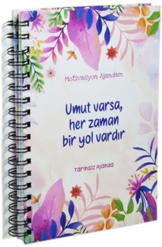 Motivasyon Ajandam, Umut Varsa, Her Zaman Bir Yol Vardır (300'den Fazla Emoji Çıkartmalı) Kod:06