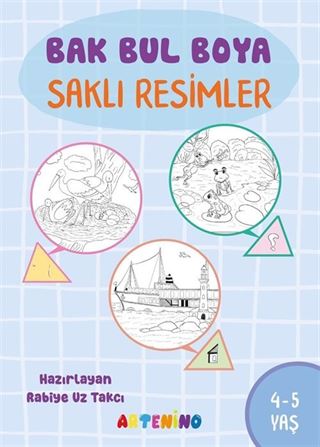 Bak Bul Boya Saklı Resimler 4-5 Yaş