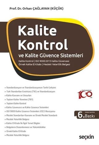 Kalite Kontrol ve Kalite Güvence Sistemleri Kalite Kavramı  Belgelerin Düzenlenmesi Örnek Kalite El Kitabı Mesleki Yeterlilik Belgesi