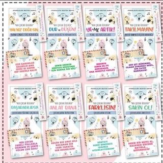 Çocuklar İçin Psikoloik Destek Serisi 8 Kitap - Ayraç ve Kartpostallı Özel Set