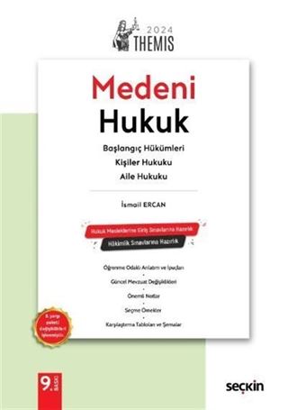 THEMIS - Medeni Hukuk Konu Kitabı C:I  Başlangıç Hükümleri, Kişiler Hukuku ve Aile Hukuku