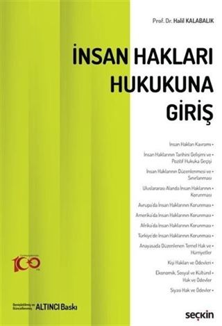 İnsan Hakları Hukukuna Giriş