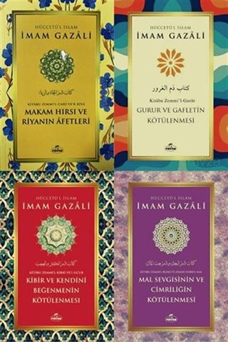 Kalbin Hastalıklarıyla Mücadele İmam Gazalî Ahlak Serisi (4 Kitap)