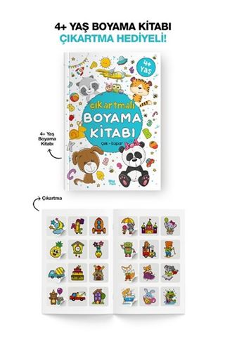 Çıkartmalı Boyama Kitabı (4 Yaş +)