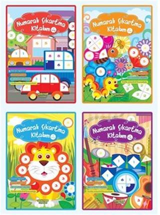 Numaralı Çıkartma Kitabım (4 lü set)